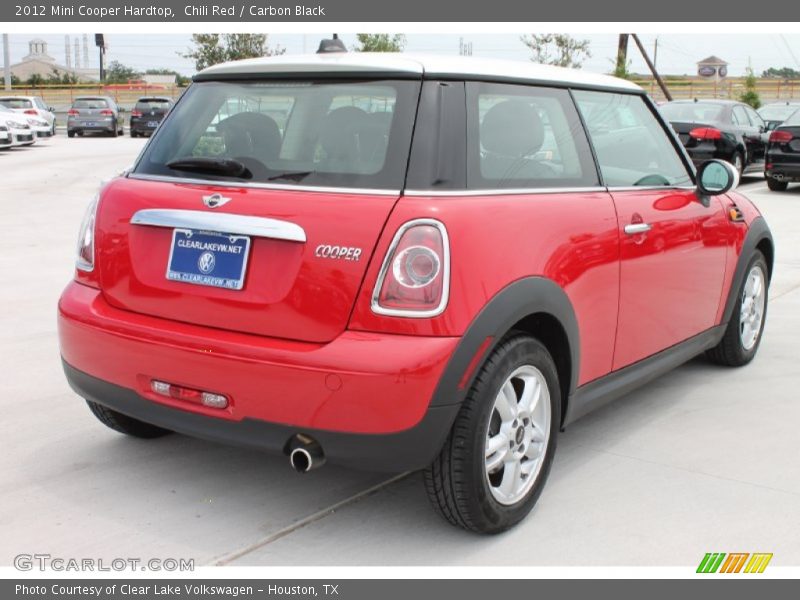 Chili Red / Carbon Black 2012 Mini Cooper Hardtop