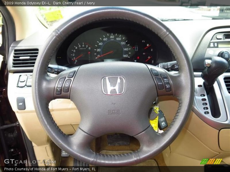 Dark Cherry Pearl / Ivory 2009 Honda Odyssey EX-L