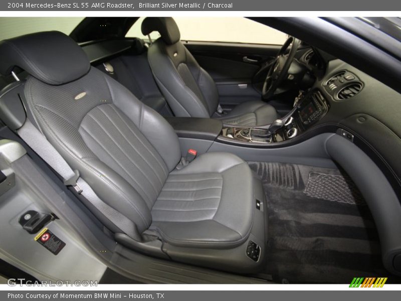 Brilliant Silver Metallic / Charcoal 2004 Mercedes-Benz SL 55 AMG Roadster