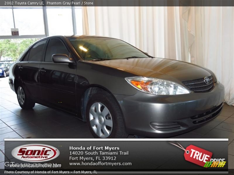 Phantom Gray Pearl / Stone 2002 Toyota Camry LE