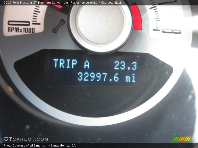 Performance White / Charcoal Black 2010 Ford Mustang GT Premium Convertible
