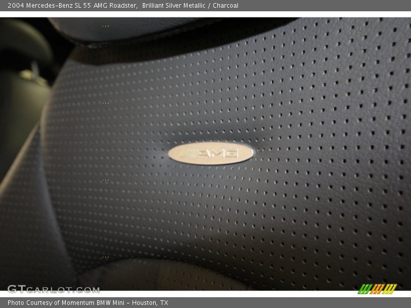 Brilliant Silver Metallic / Charcoal 2004 Mercedes-Benz SL 55 AMG Roadster
