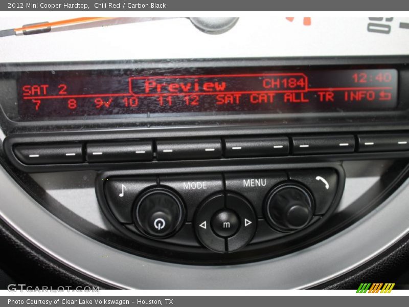 Chili Red / Carbon Black 2012 Mini Cooper Hardtop