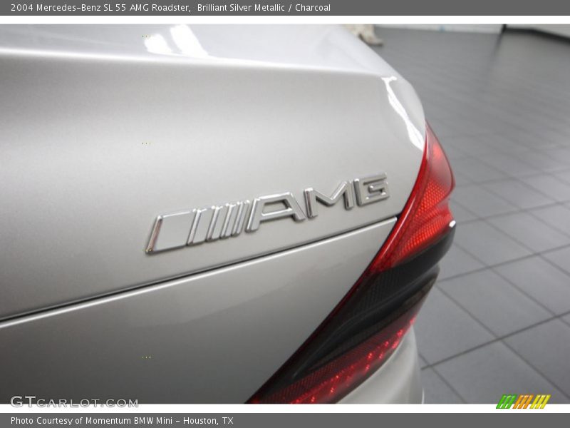 Brilliant Silver Metallic / Charcoal 2004 Mercedes-Benz SL 55 AMG Roadster