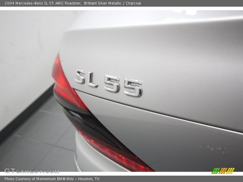 Brilliant Silver Metallic / Charcoal 2004 Mercedes-Benz SL 55 AMG Roadster