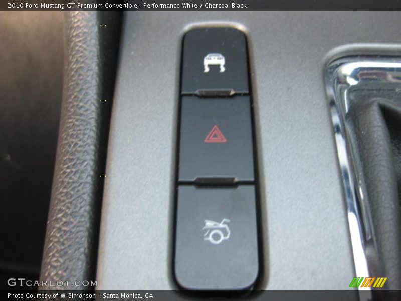 Performance White / Charcoal Black 2010 Ford Mustang GT Premium Convertible