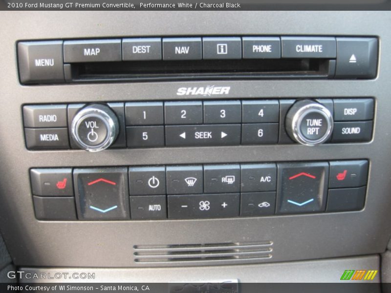 Performance White / Charcoal Black 2010 Ford Mustang GT Premium Convertible