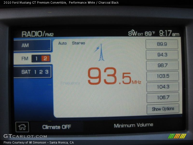 Performance White / Charcoal Black 2010 Ford Mustang GT Premium Convertible