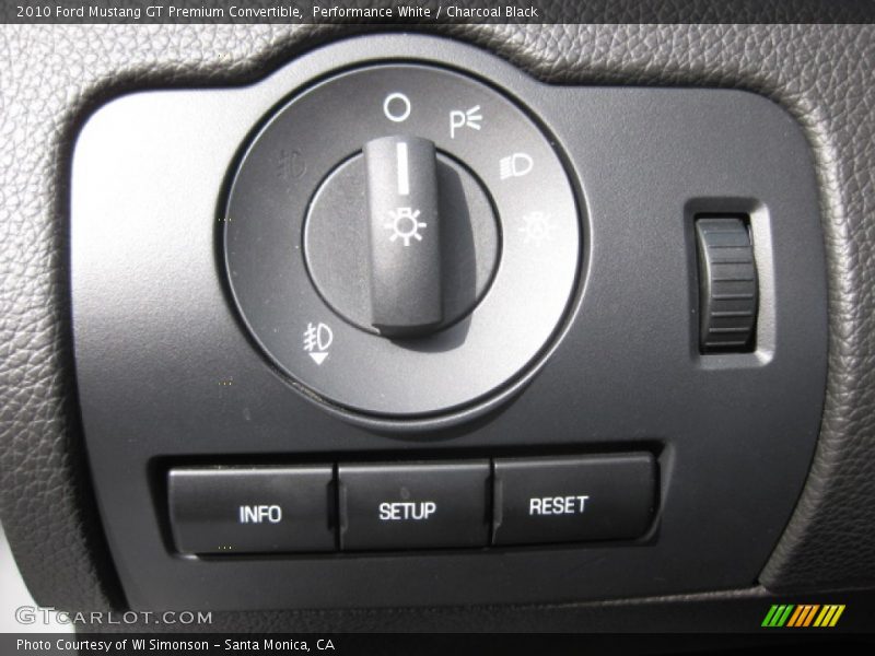 Performance White / Charcoal Black 2010 Ford Mustang GT Premium Convertible