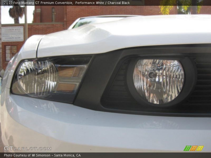 Performance White / Charcoal Black 2010 Ford Mustang GT Premium Convertible