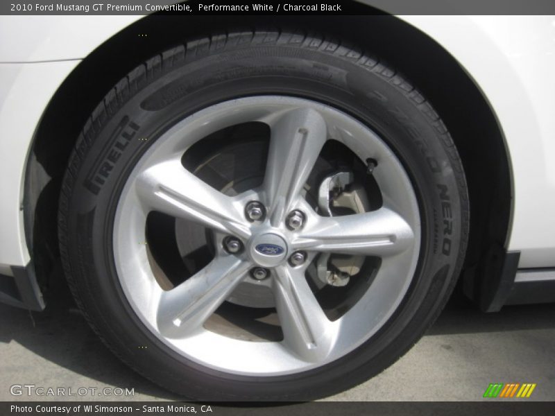 Performance White / Charcoal Black 2010 Ford Mustang GT Premium Convertible