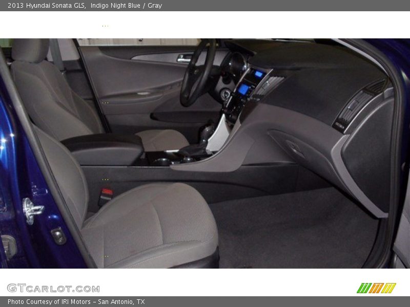 Indigo Night Blue / Gray 2013 Hyundai Sonata GLS