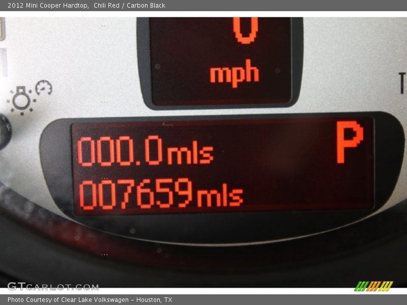 Chili Red / Carbon Black 2012 Mini Cooper Hardtop