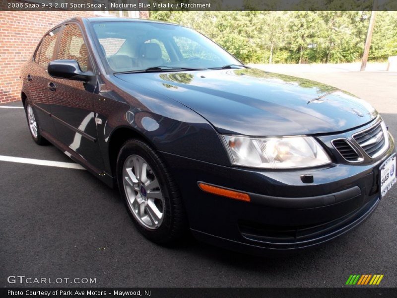 Nocturne Blue Metallic / Parchment 2006 Saab 9-3 2.0T Sport Sedan