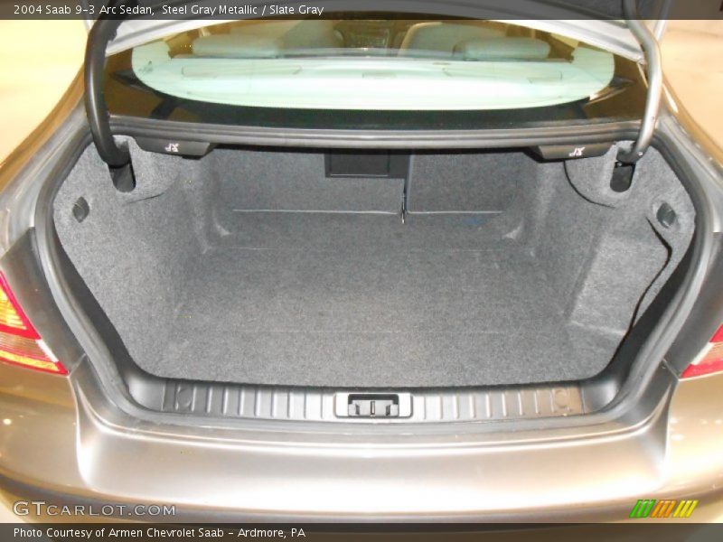 Steel Gray Metallic / Slate Gray 2004 Saab 9-3 Arc Sedan