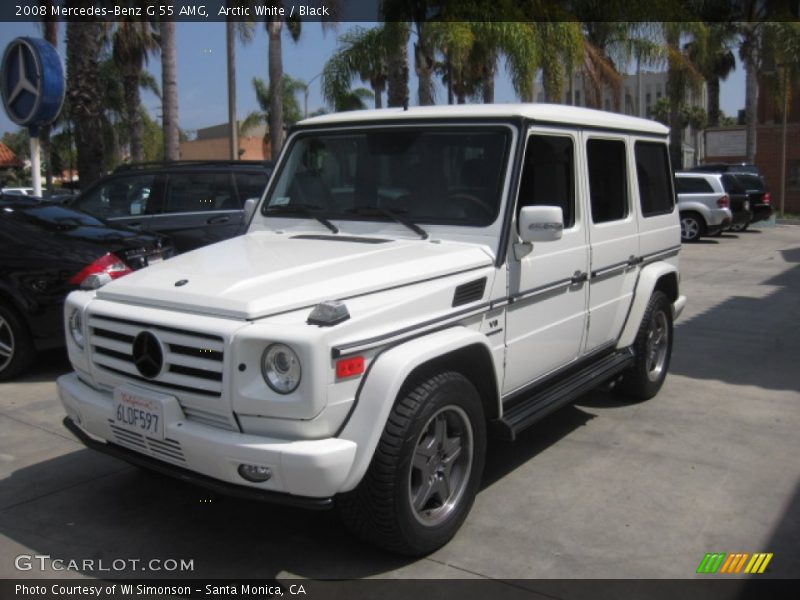 Arctic White / Black 2008 Mercedes-Benz G 55 AMG