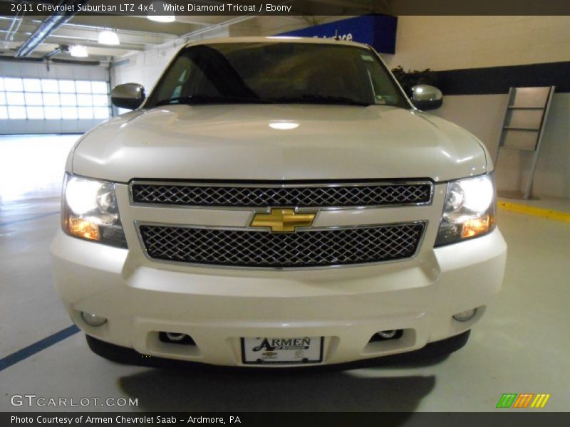White Diamond Tricoat / Ebony 2011 Chevrolet Suburban LTZ 4x4