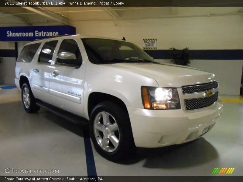 White Diamond Tricoat / Ebony 2011 Chevrolet Suburban LTZ 4x4