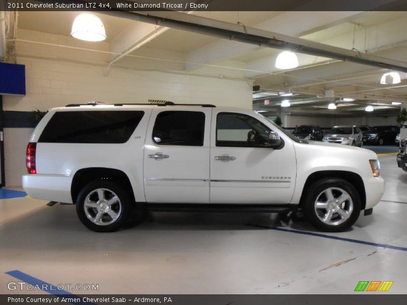 White Diamond Tricoat / Ebony 2011 Chevrolet Suburban LTZ 4x4