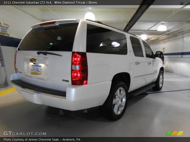 White Diamond Tricoat / Ebony 2011 Chevrolet Suburban LTZ 4x4