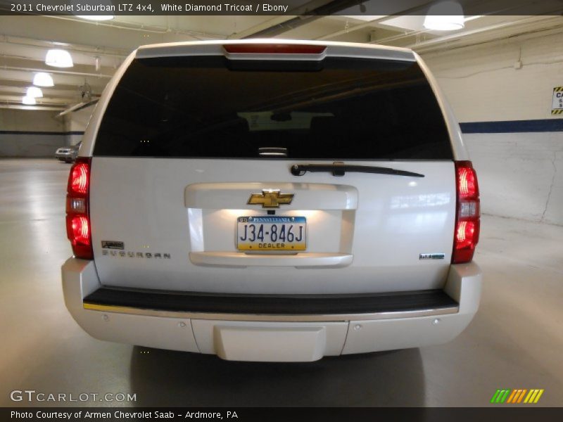 White Diamond Tricoat / Ebony 2011 Chevrolet Suburban LTZ 4x4