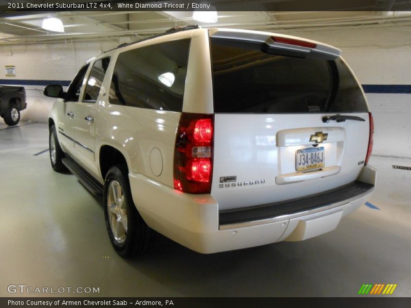 White Diamond Tricoat / Ebony 2011 Chevrolet Suburban LTZ 4x4