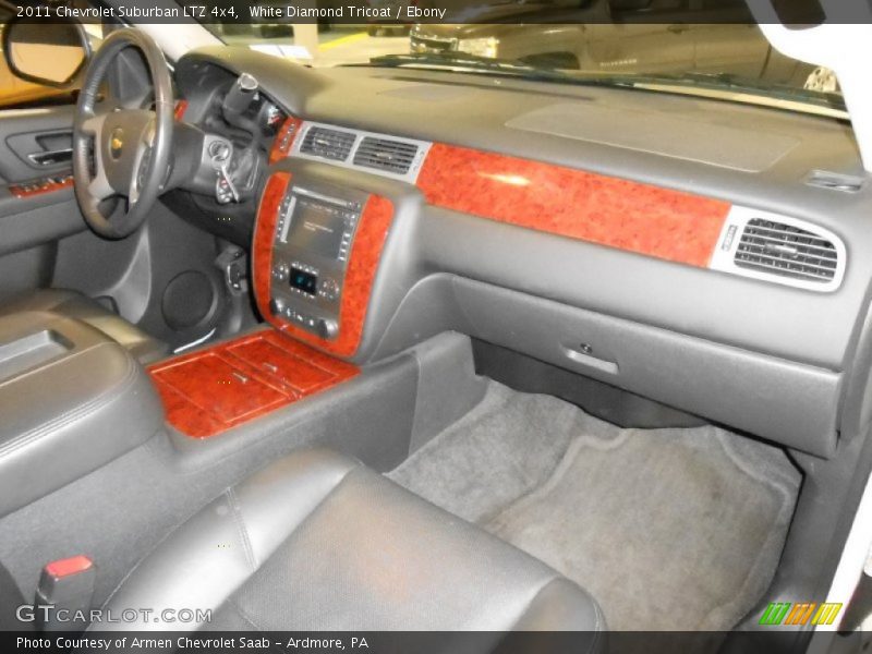 White Diamond Tricoat / Ebony 2011 Chevrolet Suburban LTZ 4x4