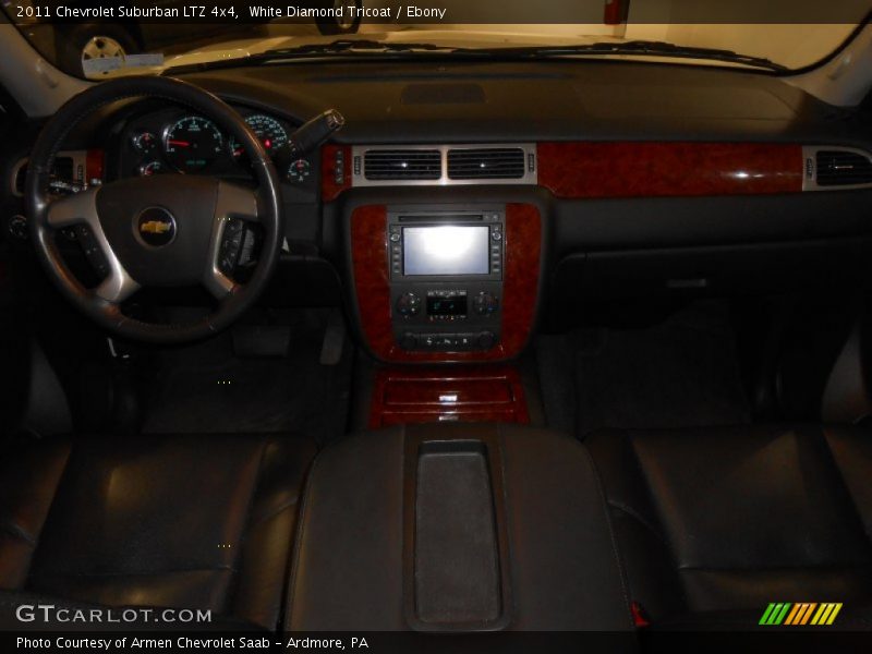 White Diamond Tricoat / Ebony 2011 Chevrolet Suburban LTZ 4x4