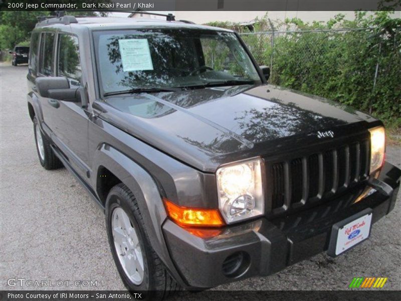 Dark Khaki Pearl / Khaki 2006 Jeep Commander