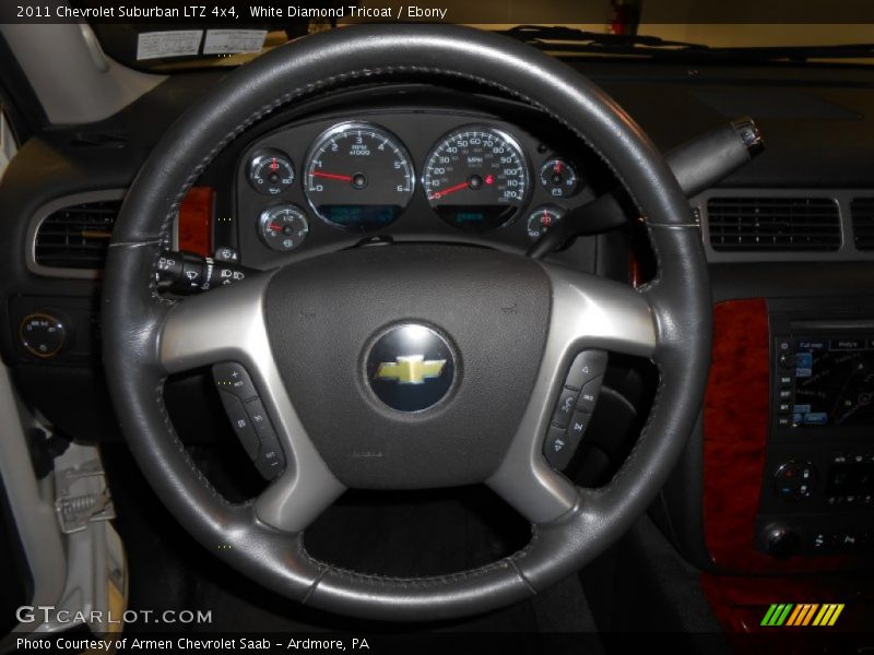 White Diamond Tricoat / Ebony 2011 Chevrolet Suburban LTZ 4x4