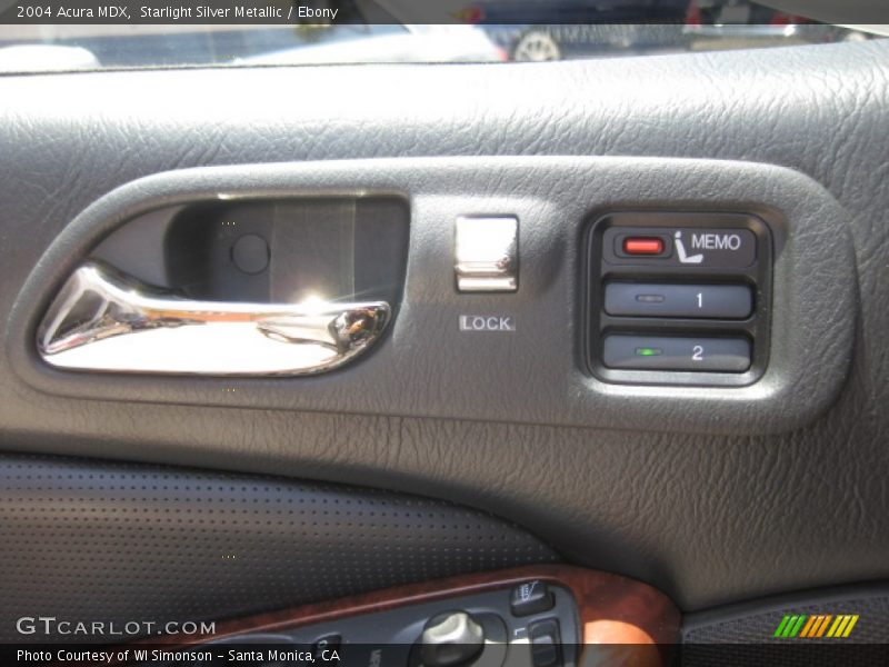 Starlight Silver Metallic / Ebony 2004 Acura MDX