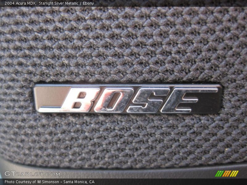 Starlight Silver Metallic / Ebony 2004 Acura MDX