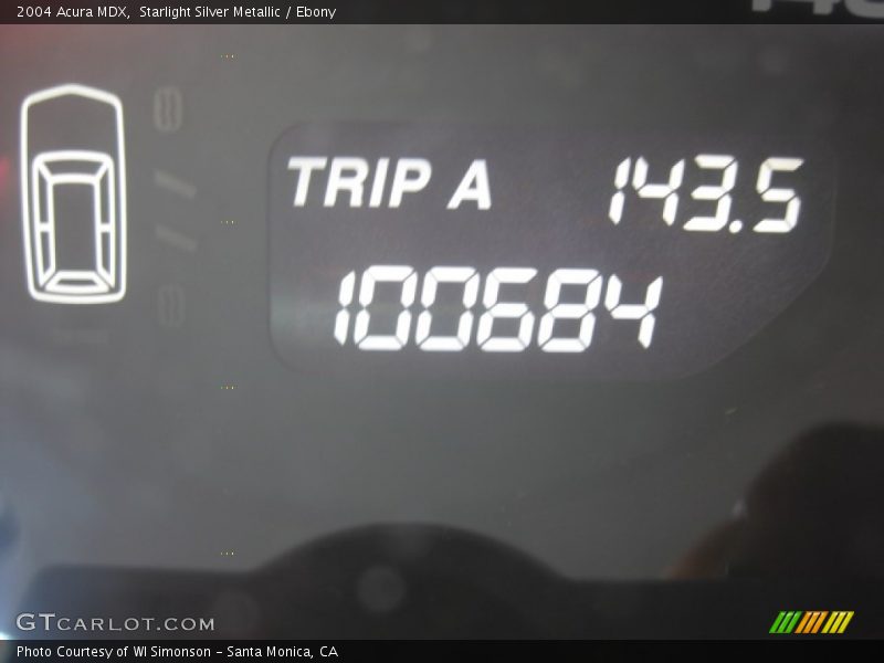 Starlight Silver Metallic / Ebony 2004 Acura MDX