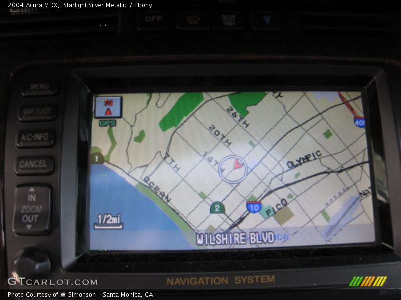 Starlight Silver Metallic / Ebony 2004 Acura MDX