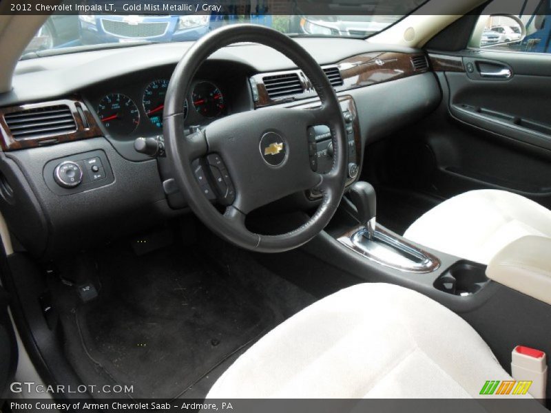 Gold Mist Metallic / Gray 2012 Chevrolet Impala LT