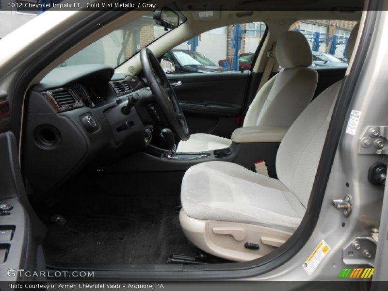 Gold Mist Metallic / Gray 2012 Chevrolet Impala LT