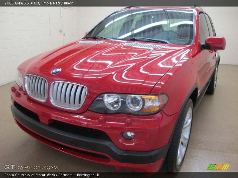 Imola Red / Black 2005 BMW X5 4.8is