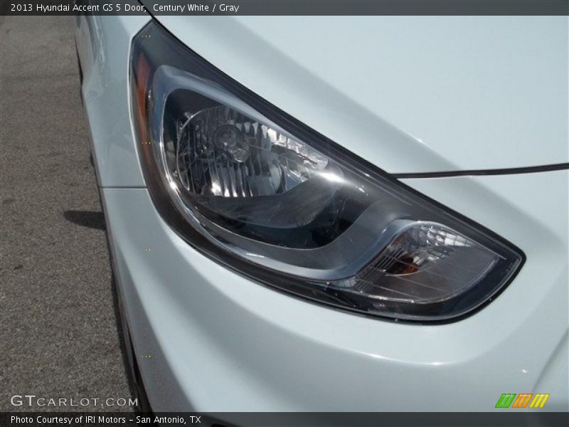 Century White / Gray 2013 Hyundai Accent GS 5 Door