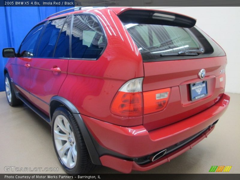 Imola Red / Black 2005 BMW X5 4.8is