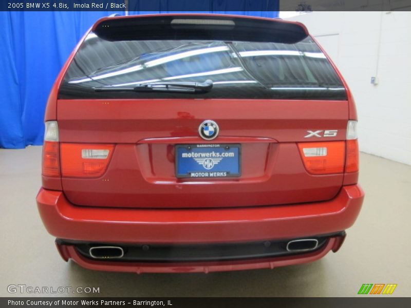Imola Red / Black 2005 BMW X5 4.8is