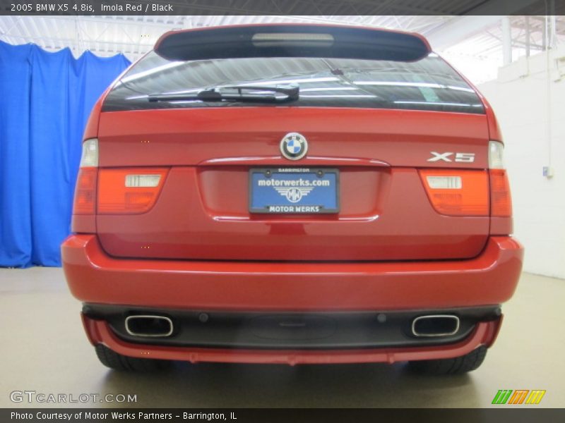 Imola Red / Black 2005 BMW X5 4.8is