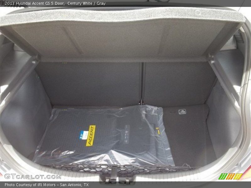 Century White / Gray 2013 Hyundai Accent GS 5 Door