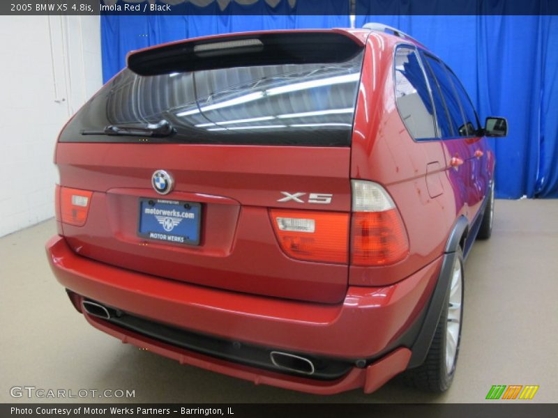 Imola Red / Black 2005 BMW X5 4.8is