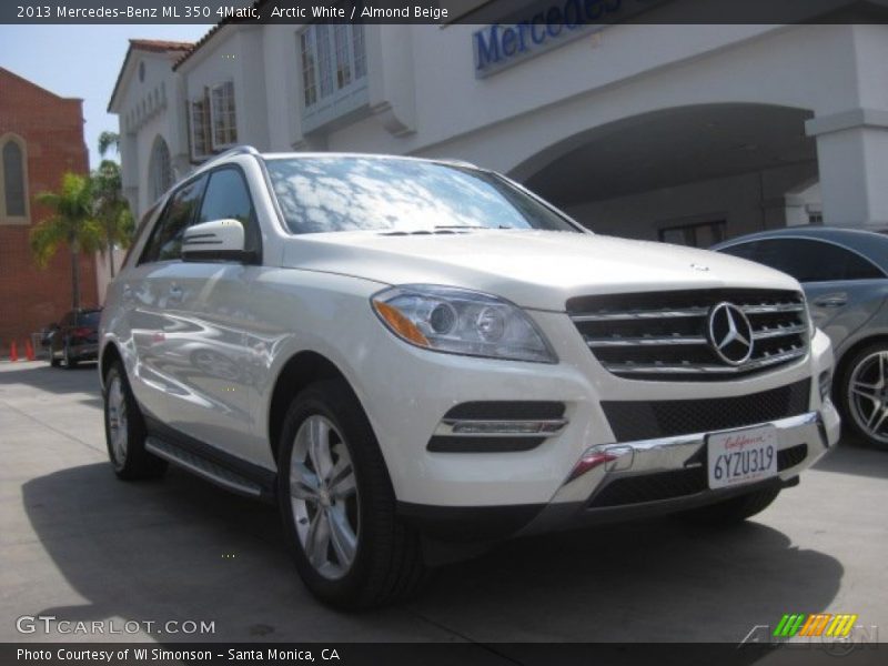 Arctic White / Almond Beige 2013 Mercedes-Benz ML 350 4Matic