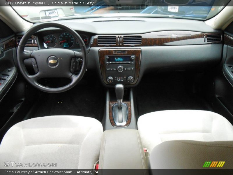Gold Mist Metallic / Gray 2012 Chevrolet Impala LT