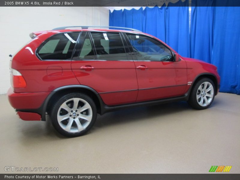Imola Red / Black 2005 BMW X5 4.8is