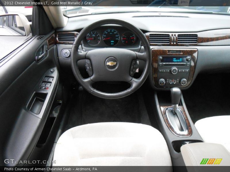 Gold Mist Metallic / Gray 2012 Chevrolet Impala LT