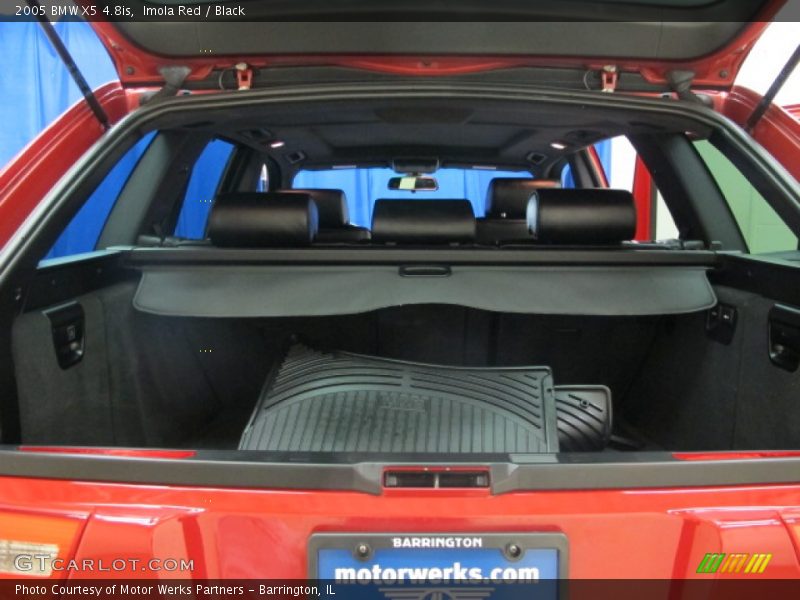 Imola Red / Black 2005 BMW X5 4.8is