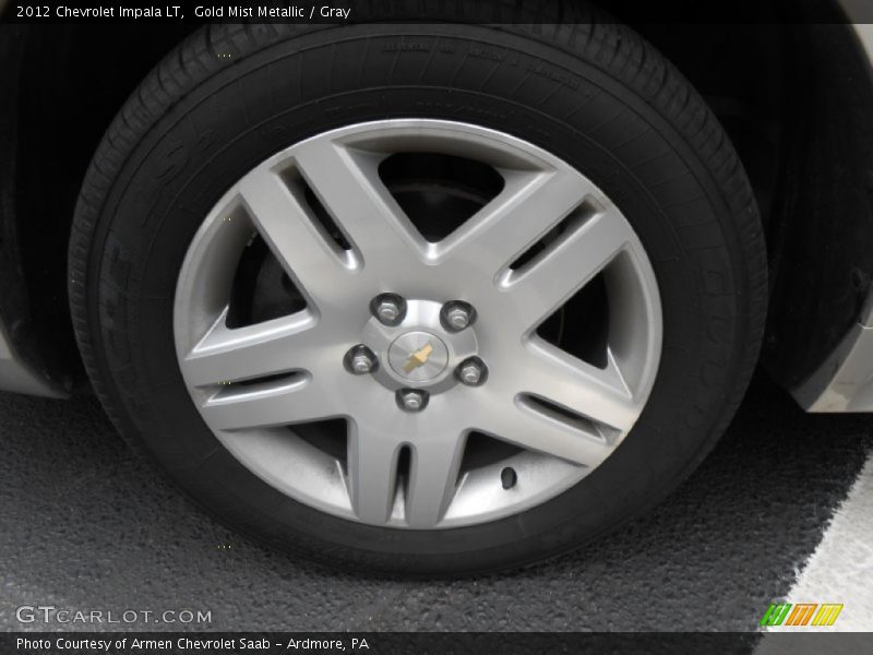 Gold Mist Metallic / Gray 2012 Chevrolet Impala LT