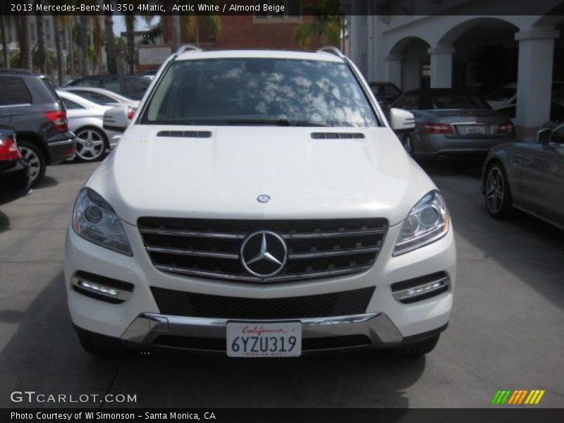 Arctic White / Almond Beige 2013 Mercedes-Benz ML 350 4Matic
